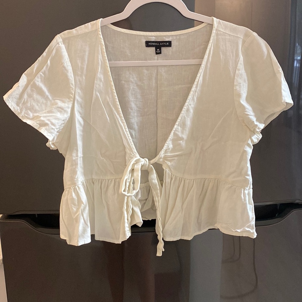 Crop bow top